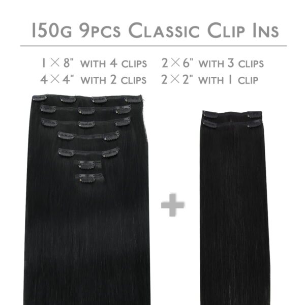 WENNALIFE Clip in Hair Extensions - Image 4