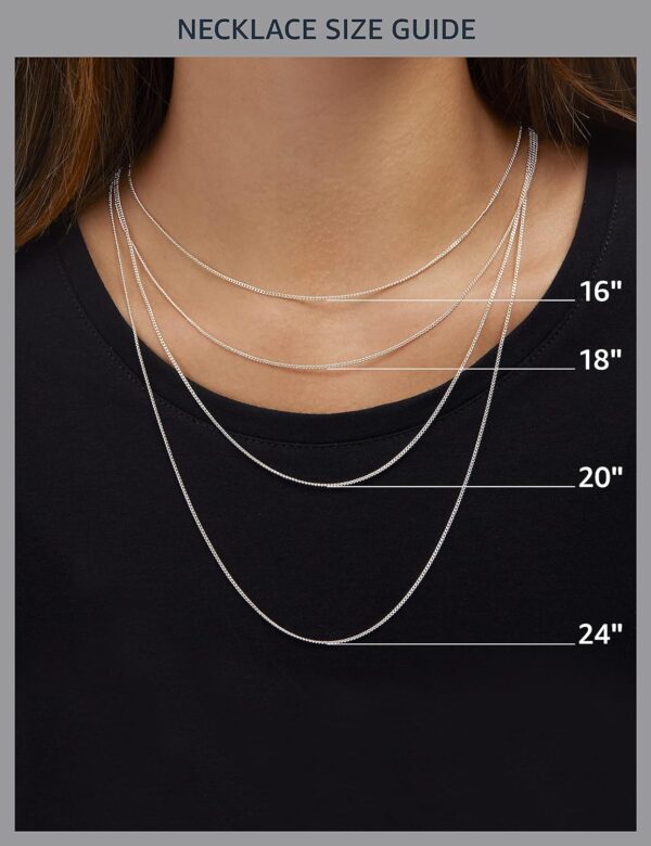 Diamond 3 Stone Pendant Necklace - Image 2