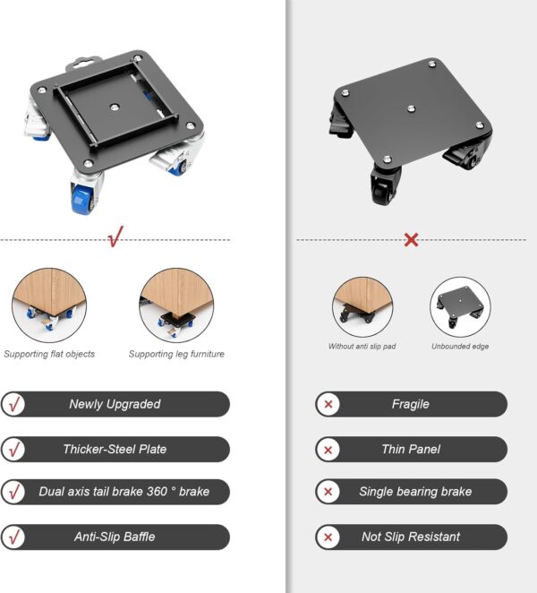 Heavy Duty Furniture Dolly with Baffle - Image 9
