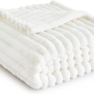 Bedsure White Throw Blanket