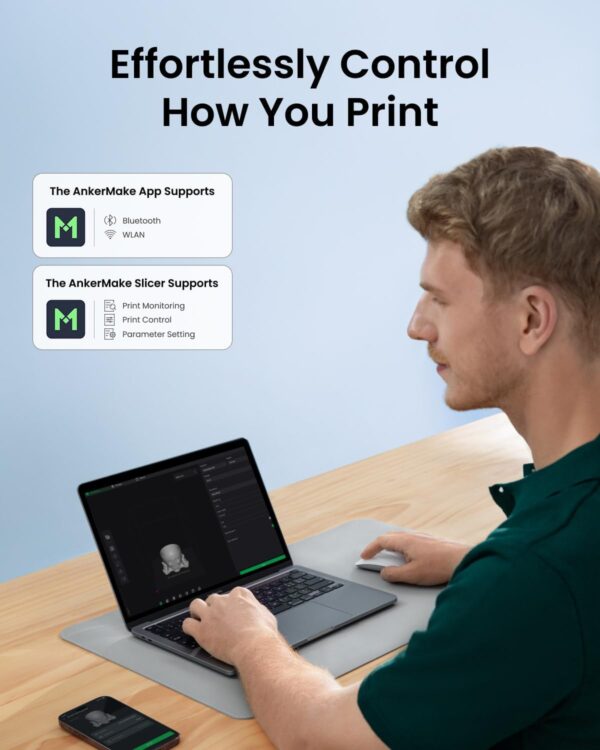 AnkerMake M5C 3D Printer, 500 mm/s High-Speed Printing, - Image 2