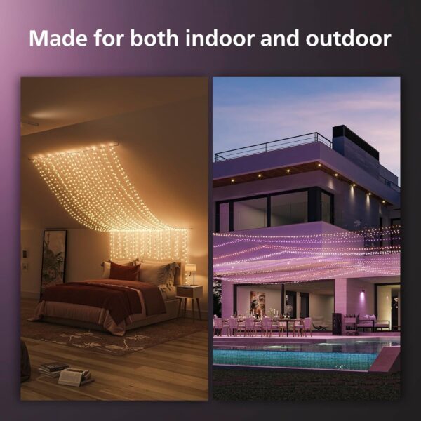 Philips Hue Indoor/Outdoor Holiday 130-Foot Festavia String Light - Image 9