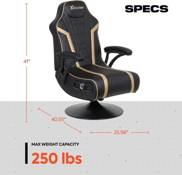 X Rocker PC Computer Video Gaming Office Pedestal Chair - Image 6