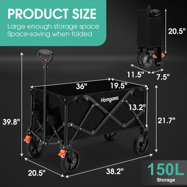 Collapsible Folding Wagon Cart - Image 4