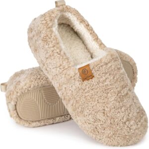 EverFoams Women’s Soft Curly Full Slippers