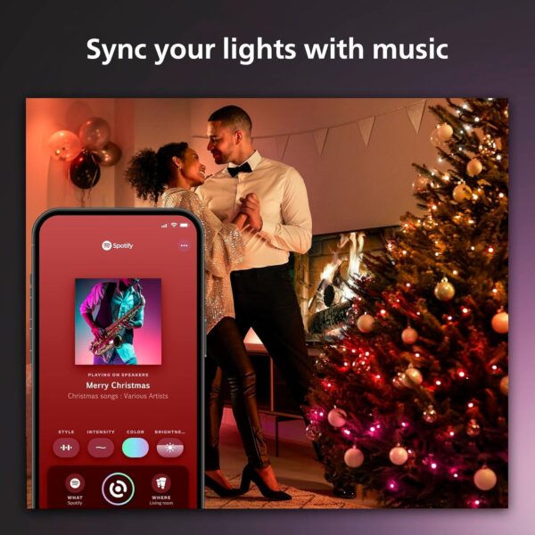 Philips Hue Indoor/Outdoor Holiday 130-Foot Festavia String Light - Image 5