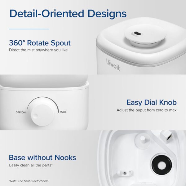 LEVOIT Top Fill Humidifiers for Bedroom, - Image 3