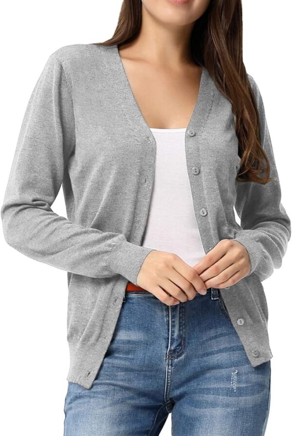 Classic Sweater Knit Cardigan - Image 3