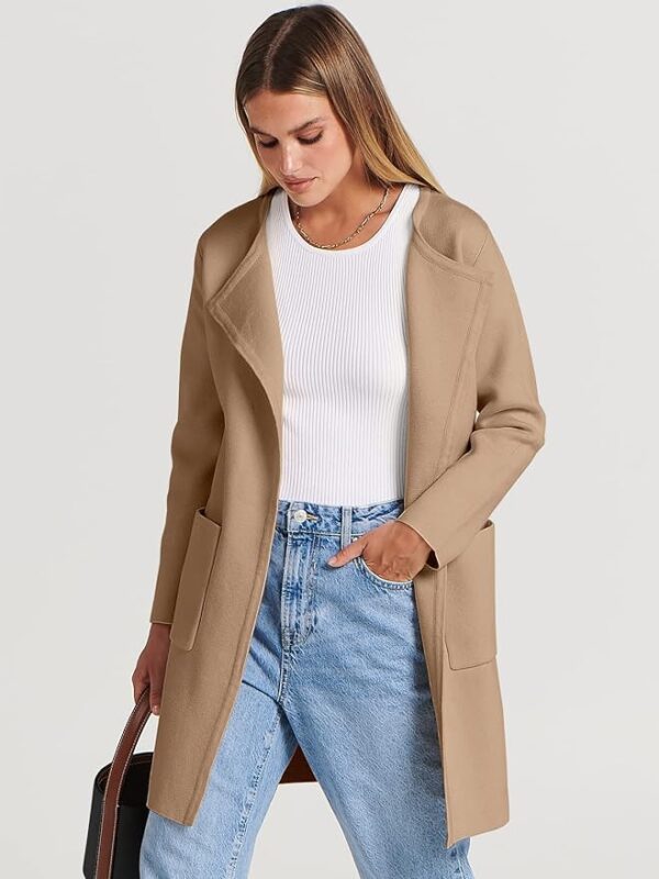 Lightweight Cardigan Casual Long Coatigan Sweater - Image 3