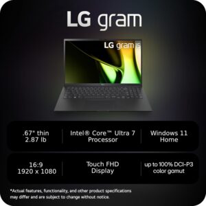 LG gram 15-inch Lightweight Laptop, Intel Evo Edition