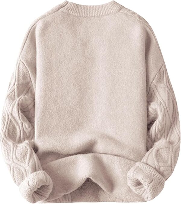 Vintage Knitted Sweater Long Sleeve Sweater - Image 3