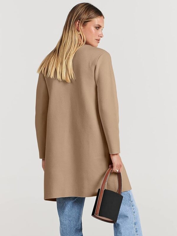 Lightweight Cardigan Casual Long Coatigan Sweater - Image 2