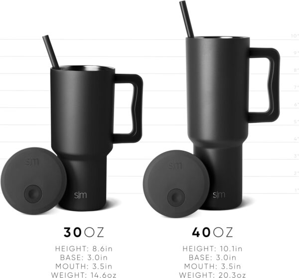 Simple Modern 30 oz Tumbler with Handle and Straw Lid | - Image 3