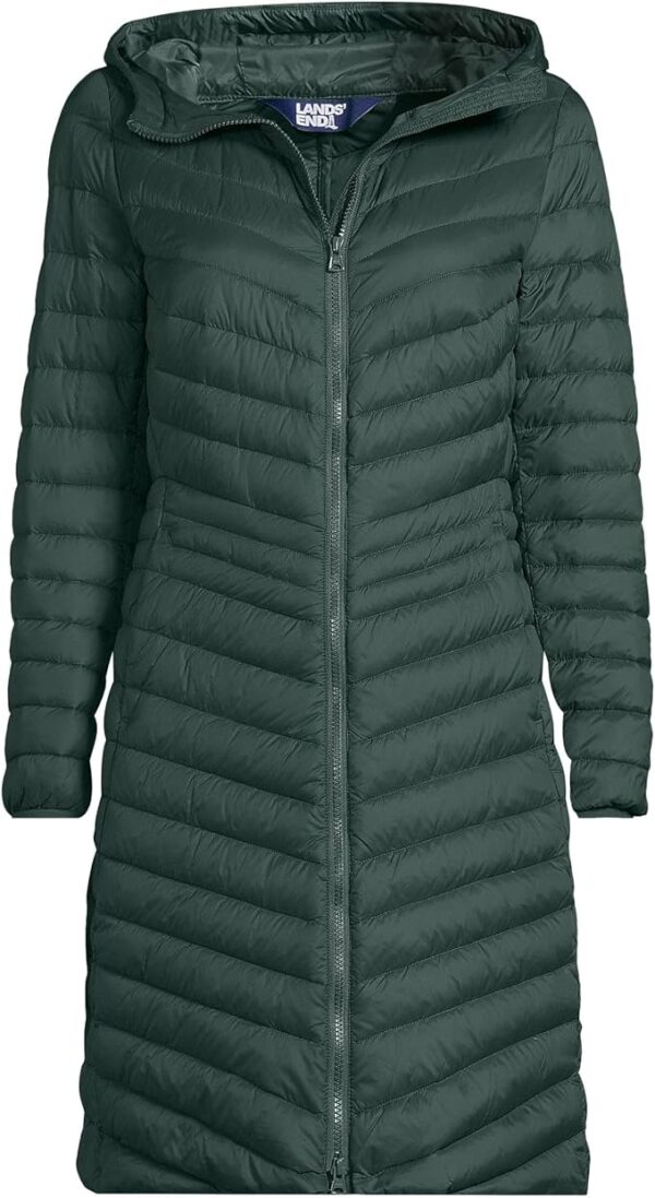 Lands' End Women's Ultralight Packable Long Down Coat - Image 5