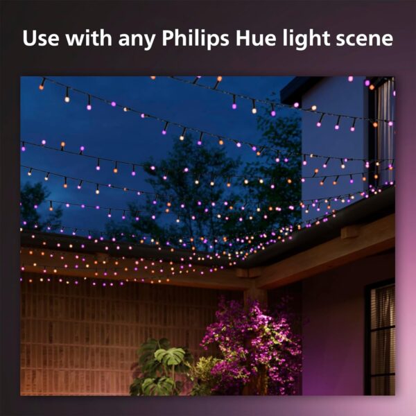 Philips Hue Indoor/Outdoor Holiday 130-Foot Festavia String Light - Image 6