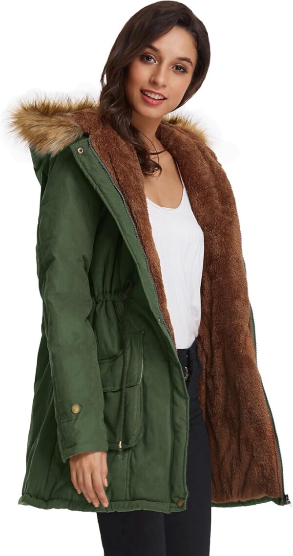 GRACE KARIN Women's Winter Coats Fleece Parkas - Image 3