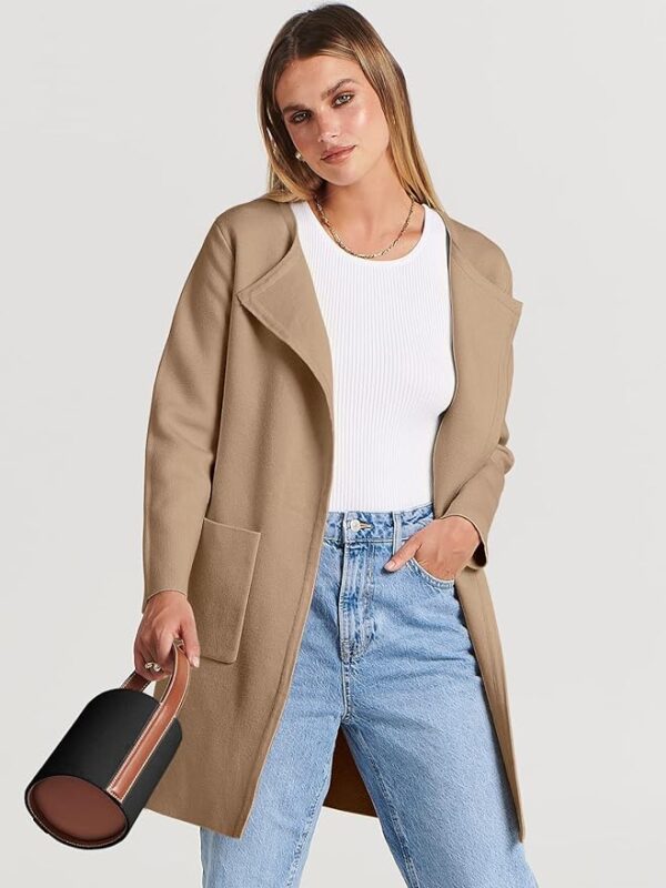 Lightweight Cardigan Casual Long Coatigan Sweater - Image 4