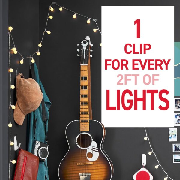Click image to open expanded view      7 VIDEOS  Command Indoor Mini Light Clips - Image 5