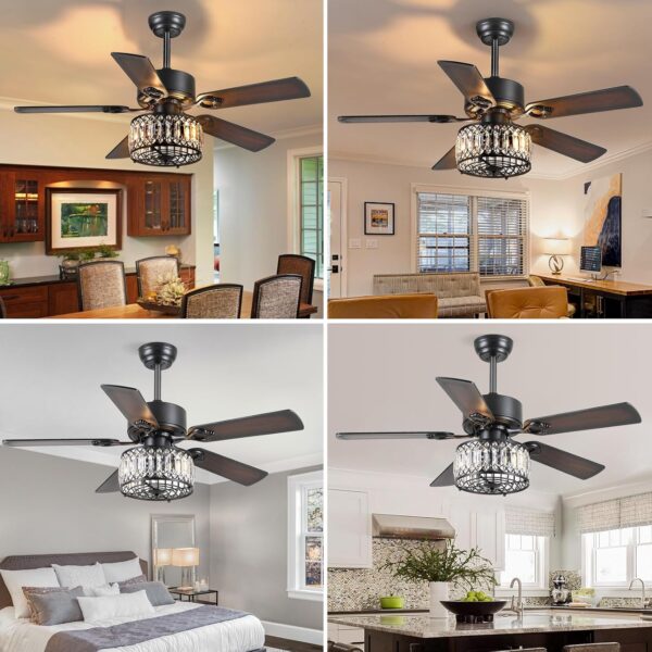 Chandelier Ceiling Fans with Lights - Image 9