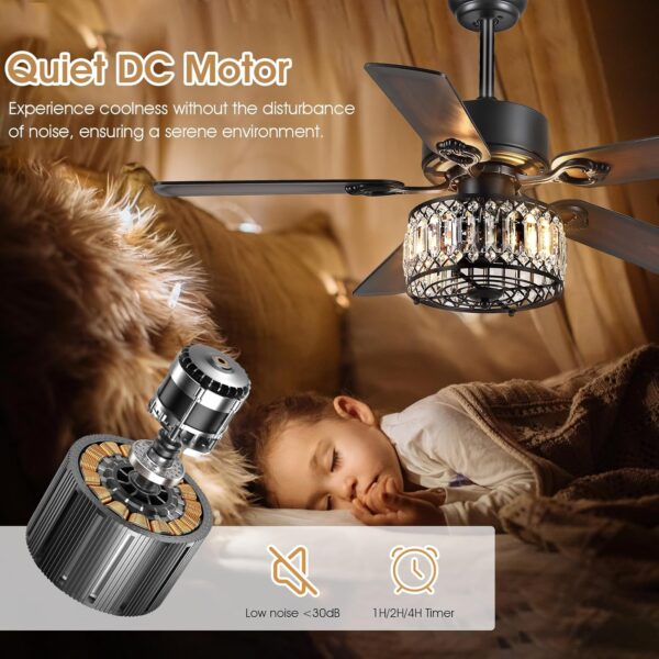 Chandelier Ceiling Fans with Lights - Image 6