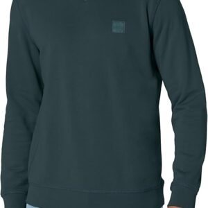 BOSS Men's Patch Logo French Terry Pullover Cotton Sweatshirt