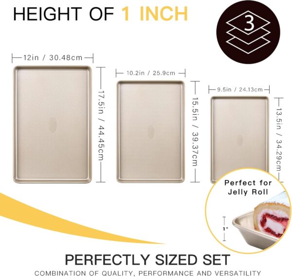 HONGBAKE Baking Sheet Pan Set - Image 3