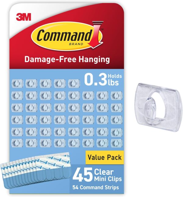 Click image to open expanded view      7 VIDEOS  Command Indoor Mini Light Clips