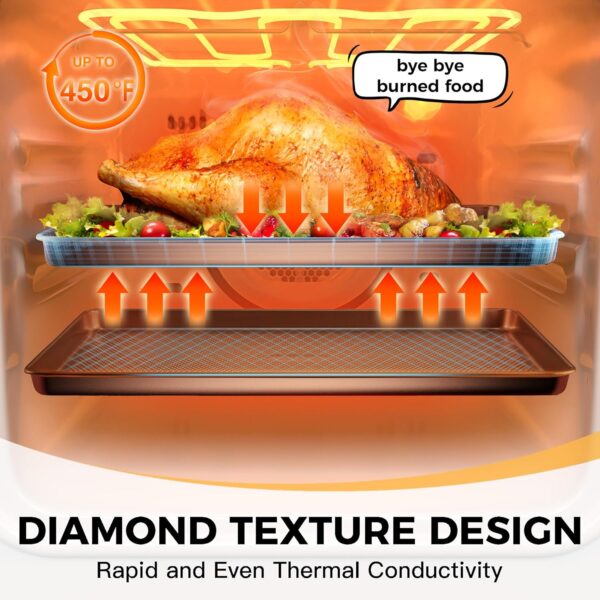 HONGBAKE Baking Sheet Pan Set - Image 4