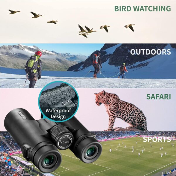 Gosky 10x42 Roof Prism Binoculars for Adults - Image 3