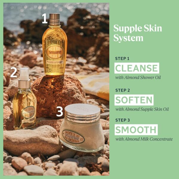 L'Occitane Cleansing & Softening Almond Shower Oil - Image 7