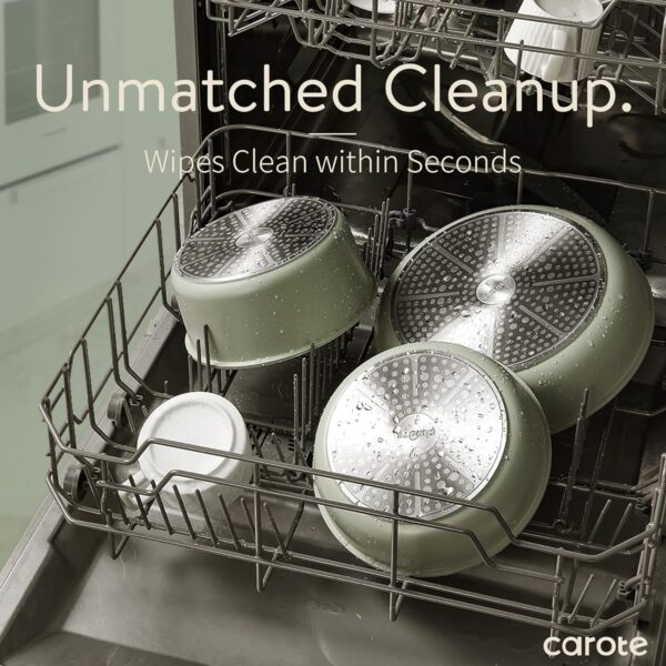 Nonstick Cookware Set Detachable Handle - Image 5