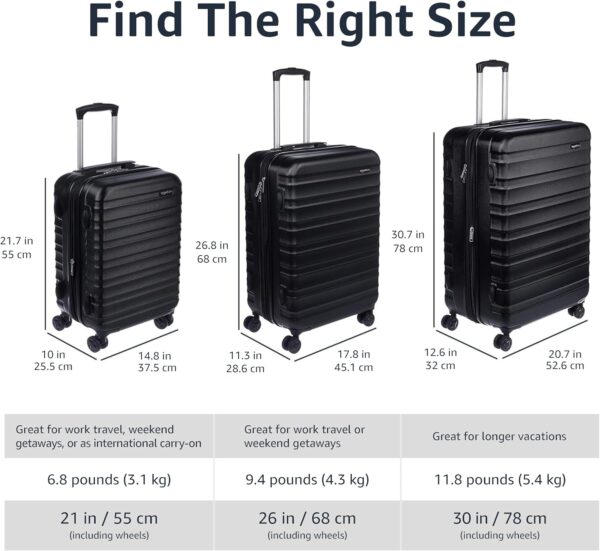Amazon Basics Expandable Hardside Luggage, Suitcase - Image 5