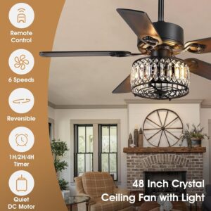 Chandelier Ceiling Fans with Lights