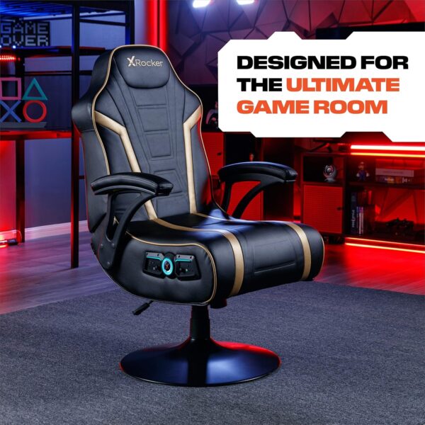 X Rocker PC Computer Video Gaming Office Pedestal Chair - Image 5