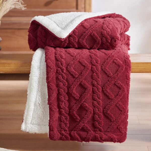Bedsure Sherpa Throw Blanket for Couch Sofa