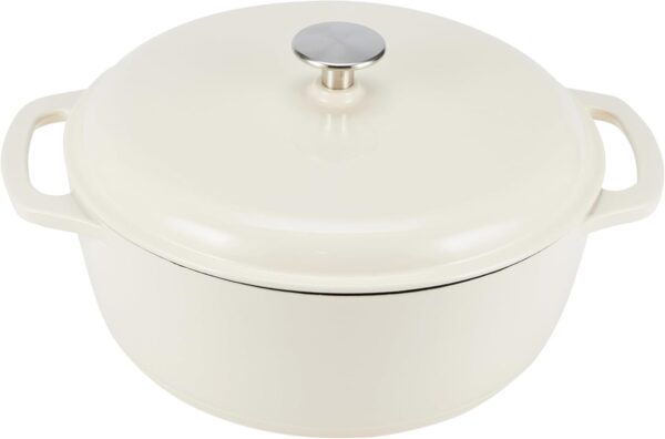 Amazon Basics Cast Iron Dutch Oven Pot with Lid