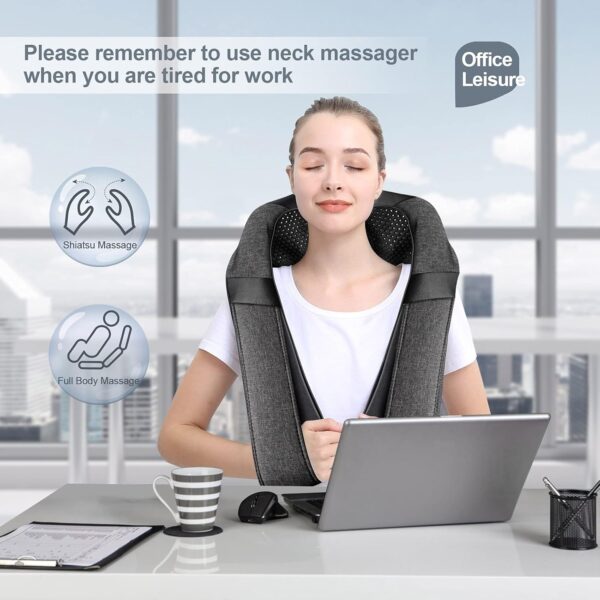 Back Massager Neck Massager with Heat - Image 5