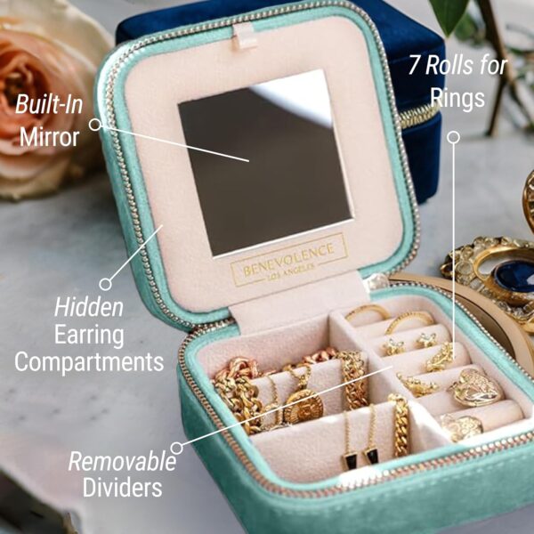 Benevolence LA Plush Velvet Jewelry Box - Image 3