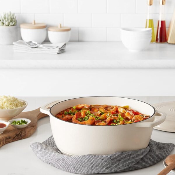 Amazon Basics Cast Iron Dutch Oven Pot with Lid - Image 2